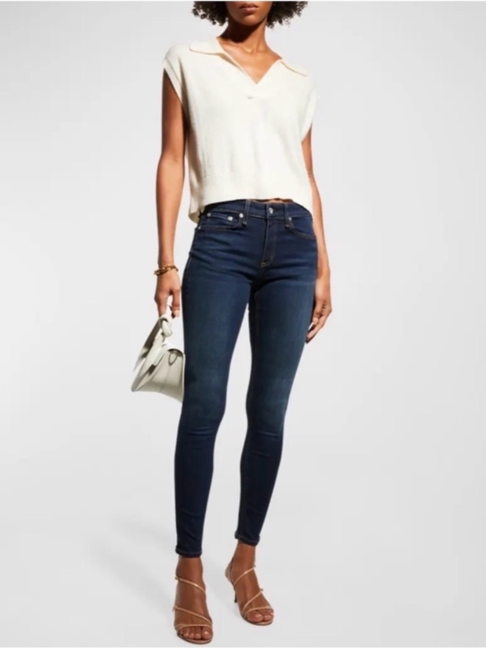Rag & Bone NEW Cate Mid-Rise Ankle Skinny Jeans in Carmen Wash, Size 27